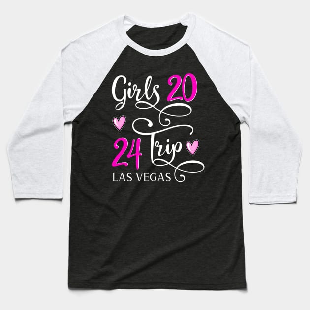 Girls Trip 2024 Las Vegas Nevada Baseball T-Shirt by BDAZ